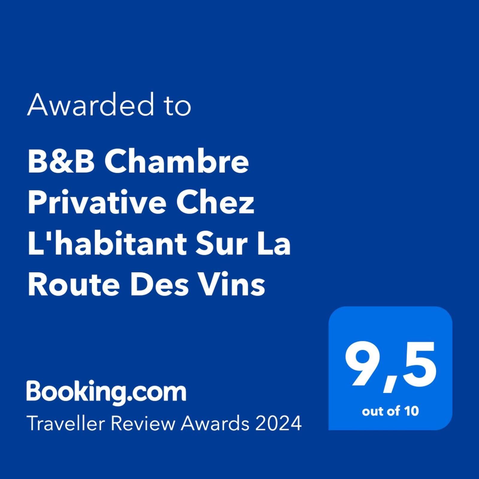 B&B Chez L'Habitant Chambre Privative Sur La Route Des Vins Tv Parking Box Velo Issenheim Exterior foto